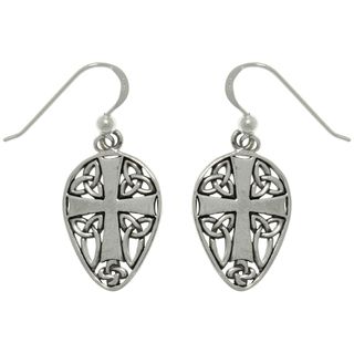 Carolina Glamour Collection Sterling Silver Cross and Celtic Knots Earrings Carolina Glamour Collection Sterling Silver Earrings