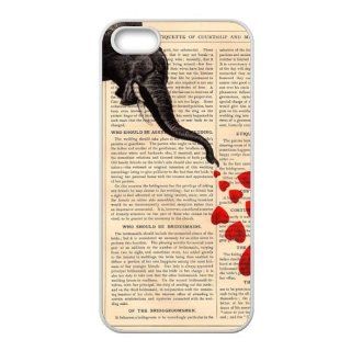 Custom Elephant Art Apple iPhone 5/5s Great Designer Hard TPU case Cover Protector Bumper Cell Phones & Accessories