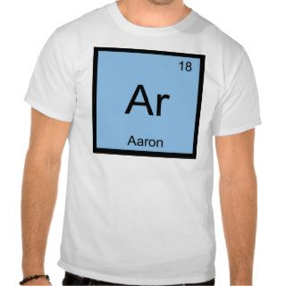 Aaron Chemistry Element Symbol Periodic Table Name T shirt