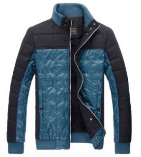 Casual All match Lingge Cotton Padded Jacket Mens at  Mens Clothing store