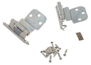 Amerock BP7628 26 Pair of 3/8" Inset Self Closing Face Mount Hinges, Polished Chrome Computers & Accessories