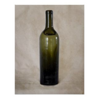 Vintage Glass Bottle Poster