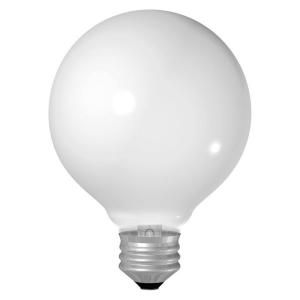 GE 60 Watt Incandescent G25 Globe Double Life Soft White Light Bulb (2 Pack) 60G25W/2L TP2/6