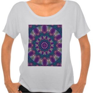 Light Gatherers, Magical Abstract Purple Mandala Tee Shirts