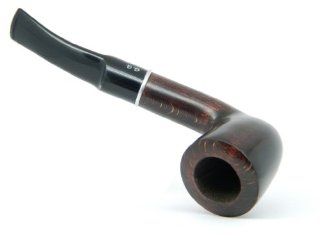 Tobacco smoking pipe "Dublin" Black, Pear wood, Smooth by Golden Gate + GIFT Box&Pouch 