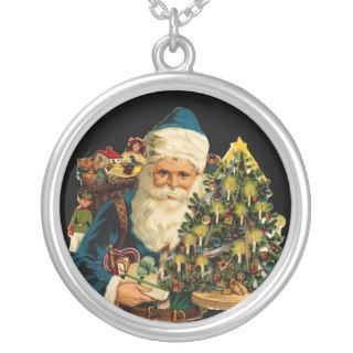 Vintage Santa Claus Bearing Gifts For Everyone Pendants