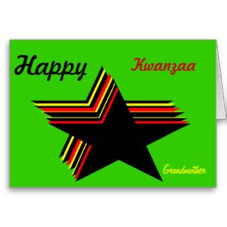 Happy Kwanzaa grandmother greeting cards