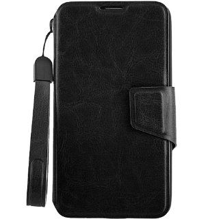 Vertical Wallet Pouch w/ Strap for Samsung Galaxy S 4 Active SGH i537, Black Cell Phones & Accessories