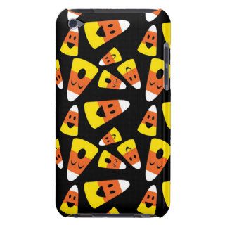 Happy smiley candy corn orange Halloween pattern iPod Case Mate Case