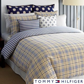 Tommy Hilfiger Spectator Plaid 3 piece Cotton Comforter Set (Euro Shams Sold Separately) Tommy Hilfiger Comforter Sets