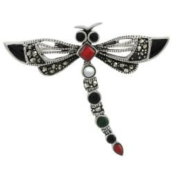 Tressa Sterling Silver Marcasite Dragonfly Pin Tressa Brooches & Pins