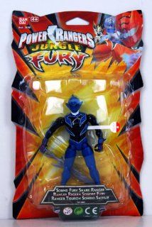 Power Rangers   Jungle Fury   30007   Sound Fury Shark Ranger   6" Figure Toys & Games