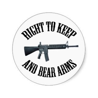 Right To Keep And Bear Arms AR 15 Stickers