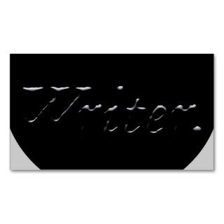 Writer Embossed Business Cards