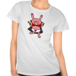 Vampire Bunny Doodle Art Shirts