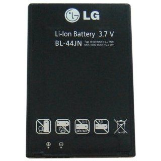 LG BL 44JN 1500mAh Original OEM Battery for the LG MyTouch/E739/Marquee/VS700/Enlighten/Connect   Non Retail Packaging   Black Cell Phones & Accessories