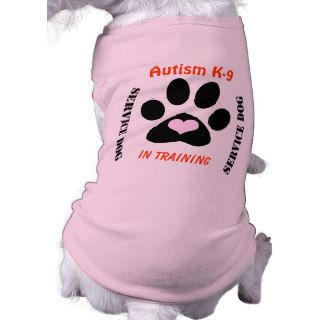 Autism K 9 Pet Tee Shirt