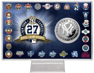 MLB New York Yankees New York Yankees 27x WS Champs Silver Coin Card  Sports Related Collectible Photomints  Sports & Outdoors