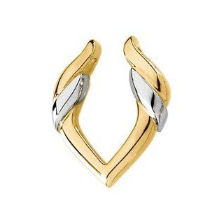 IceCarats Designer Jewelry 14K White Gold Pendant Enhancer IceCarats Jewelry