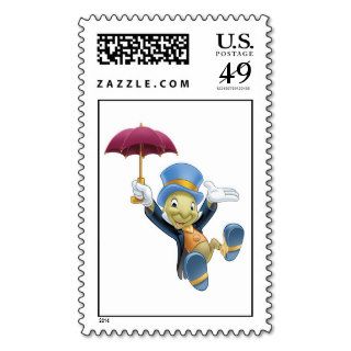 Jiminy Cricket with His Umbrella Disney Postage Stamp