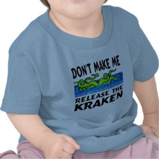 Cute baby t shirt kraken