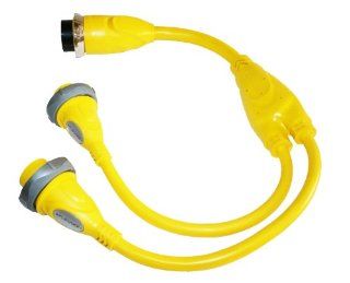 Furrion F3052Y SY Yellow (2)30 Amp Female to 50 Amp 125/250V Male Y Adapter Automotive