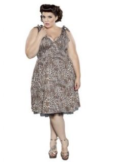 Sealed With A Kiss Designs Plus Size Maggie Crinoline Dress   Size 4X, Leopard