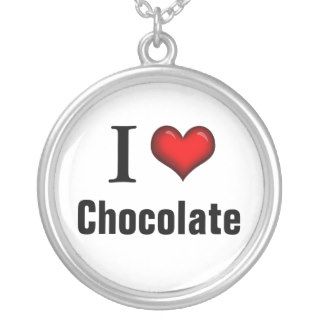 I Heart Chocolate ~ Sterling Silver Necklace