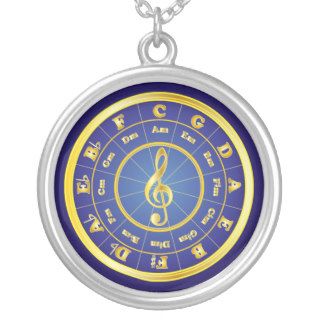 Gold Circle of Fifths Pendant