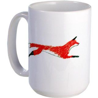  Leaping Fox Large Mug Large Mug   Standard Kitchen & Dining