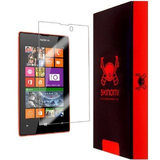 Skinomi TechSkin   Nokia Lumia 525 Screen Protector Premium HD Clear Film with Lifetime Replacement Warranty / Ultra High Definition Invisible and Anti Bubble Crystal Shield   Retail Packaging Cell Phones & Accessories