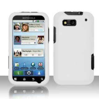Rubberized White for MOTOROLA Motorola Defy MB525 Cell Phones & Accessories
