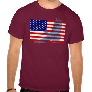 Flag & Patriotic Eagle Tee Shirt