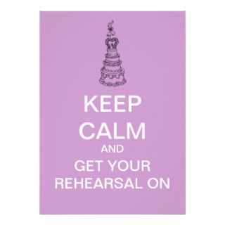 Keep Calm Rehearsal Dinner Invitation