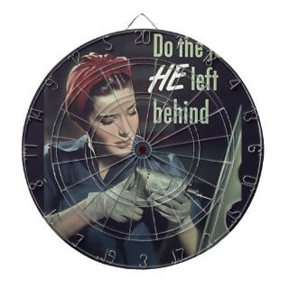 Do The Job He Left Behind ~ WW II Poster 1942 1945 Dartboard