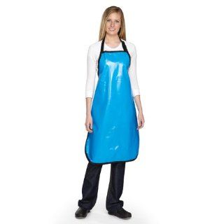 Top Performance Rubber Grooming Apron, Blue Aster