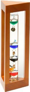 G.W. Schleidt YG527 N Galileo Thermometer Triangle Stand 12 Inch Multicolored  Outdoor Thermometers  Patio, Lawn & Garden