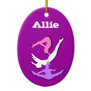 Customizeable Trampoline gymnast ornament