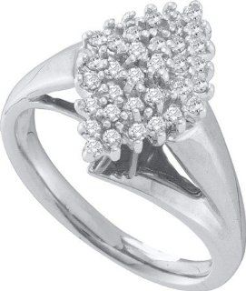 0.25CTW DIAMOND CLUSTER RING Jewelry