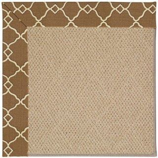 Arden Chocolate Octagonal Indoor/Outdoor Solid rug by Capel Shoal Sisal in 6'x6'   Area Rugs