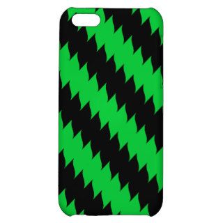 Kelly Green Zig Zag Designer iPhone Case Cover For iPhone 5C
