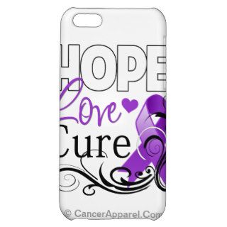 Pancreatic Cancer Hope Love Cure iPhone 5C Cases