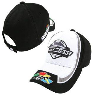 NASCAR 2013 Daytona 500 White/Black Adjustable Speed Hat Cap  Sports Fan Baseball Caps  Sports & Outdoors