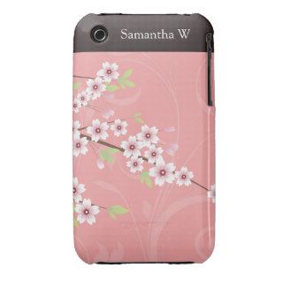 Soft Pink Cherry Blossom iPhone 3 Cases