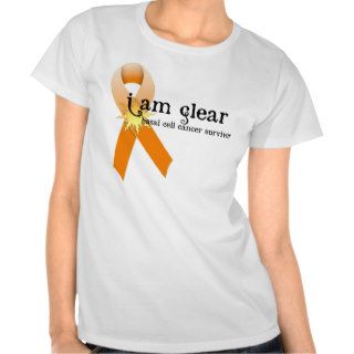 Skin Cancer Survivor D6  I am clear.Tee Shirts