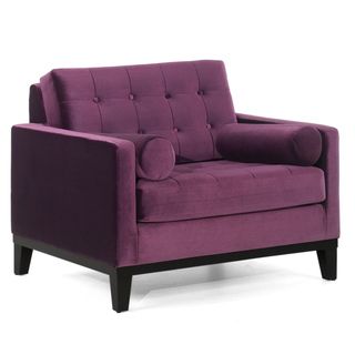 Modern Purple Velvet Chair Chairs