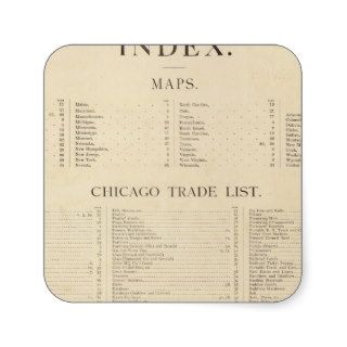 Index New commercial atlas Square Sticker