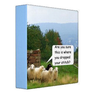 Drop Stitch Sheep Vinyl Binder
