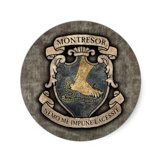 Montresor Coat of Arms Round Stickers