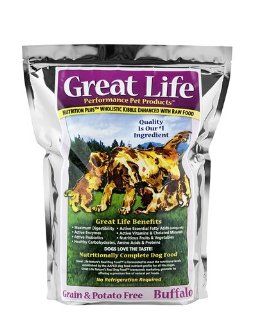 Great Life Grain Free Dry Dog Food   Buffalo 25 lbs.  Dry Pet Food 